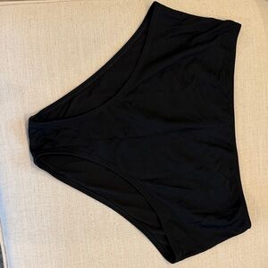 aerie Black High-Waist Bikini Bottoms